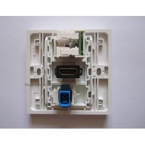 Buy cheap Good Quality White Wall Panel Socket With HDMI RJ45 SC Optical Fiber CE Approve Home Plugs from wholesalers