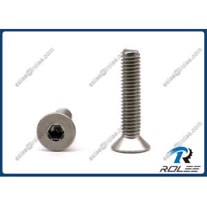 Buy cheap 304/316/A2/A4 Stainless Steel Flat Head Allen Socket Cap Screw product