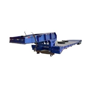 Buy cheap Customization 3 Axles 50-100tons Lowbed Semi Trailer for Heavy Duty Loader Transport from wholesalers