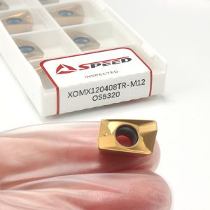 Buy cheap Speed PVD/CVD Coated Carbide Milling Insert XOMX120408TR-M12 for Steel from wholesalers