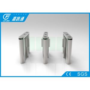 Theater Entrance Pedestrian Barrier Gate , React Quickly Flap Barrier Turnstile