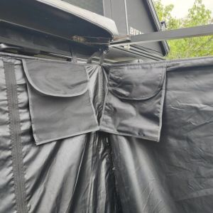 Overland Waterproof Camping Shower Tent With Lights Fast Open