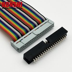 2.54mm Box Header Connector H8.8 40P Gold Plated Electrical Dual Row Connector