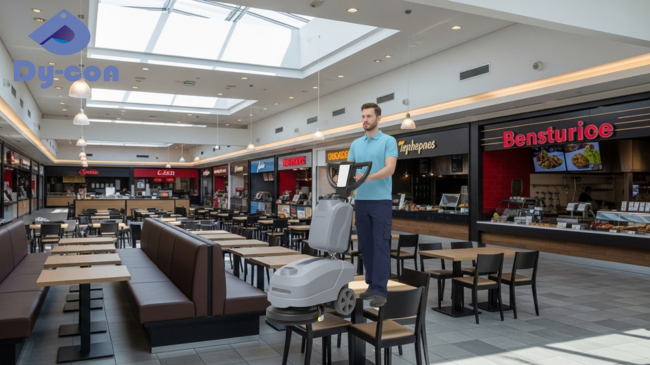 WS15 Compact Floor Scrubber with 14-inch Cleaning Path 15L Recovery Tank and 12L