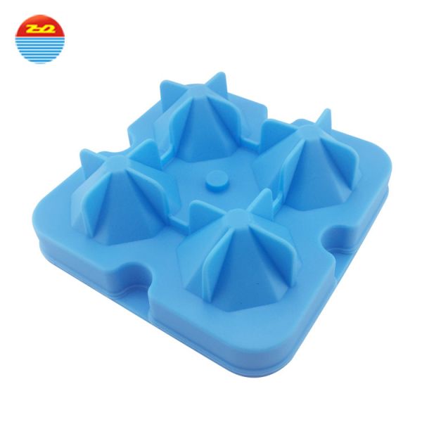 Buy cheap Diamond large wholesale non plastic custom bpa free personalized silicone ice cube tray mold ice cube container with lid from wholesalers