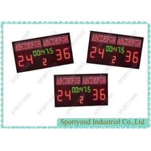 Buy cheap High School Handball Scoreboard With Timer , Letters And Digits Scorer Display from wholesalers