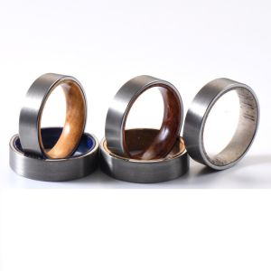 Buy cheap 6mm Brushed Silver Tungsten Flat Edges with Olive Wood Inner Wedding Ring for Men Women Comfort Fit and Scratch Resistant from wholesalers