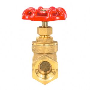 BSPT Thread Brass Gate Valve With Manual Handle Knife Valve