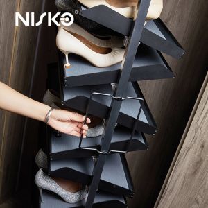 Buy cheap Wardrobe Rotating Vertical Cabinet Shoes Rack Basket from wholesalers