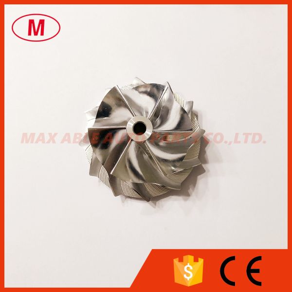 Buy cheap RHF5 41.90/54.00mm 6+6 blades high performance turbo aluminum 2618/Milling/billet compressor wheel for GLA250 from wholesalers