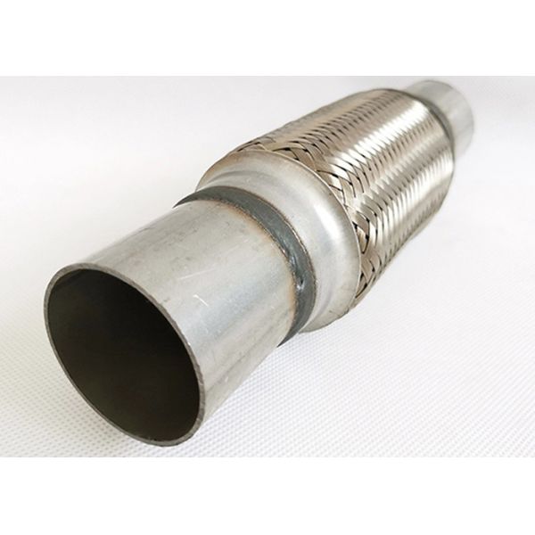 Quality 2"X10"X14" Auto Spare Parts Universal Flex Pipe Exhaust With Nipple for sale