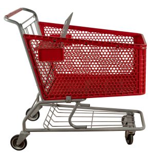 Buy cheap Heavy Duty 80L-200L Grocery Plastic Shopping Carts With Undercarriage from wholesalers
