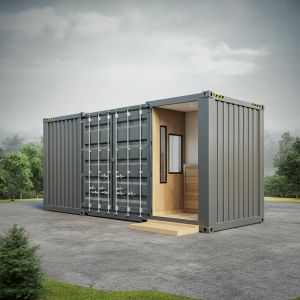 40ft Converted Shipping Containers Flatpack Temporary Housing Home