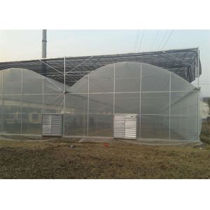 Buy cheap Large Size Reinforced Plastic Sheeting Greenhouse With Hydroponics System from wholesalers