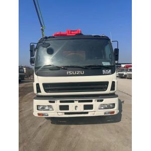 Buy cheap Perfect Original Condition 37m with 3 Axles Concrete Pump Trucks stationary placing boom from wholesalers