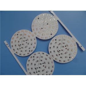 LED PCB 1.6mm thick Built On Aluminum Core White soldermask With HASL NPTH