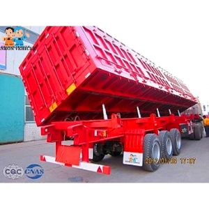China Torsion Resistant Hyraulic 30M3 50 Tons Dump Semi Trailers on sale