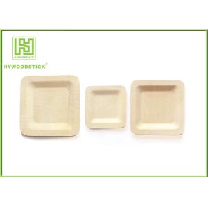 High End Rectangle Disposable Plates Camping Dinnerware Sets Smooth Surface