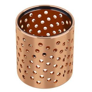 China Grease Oil Hole Wrapped Bronze Bearings CuSn8 DIN 17662 FB092 Heavy Load on sale