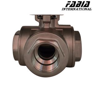 Buy cheap Pneumatic Three-Way Ball Valve With Wedge Sealing from wholesalers