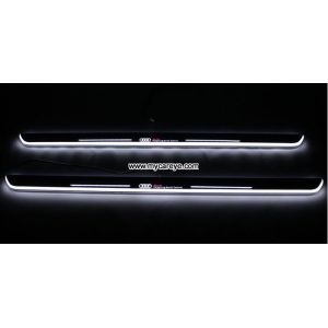 Buy cheap Audi Q3 Q7 car accessories upgrade new led door moving scuff plate lights from wholesalers