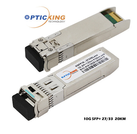 20km SFP+ Transceiver Module TX1270nm/RX1330nm 10Gbps SFP+