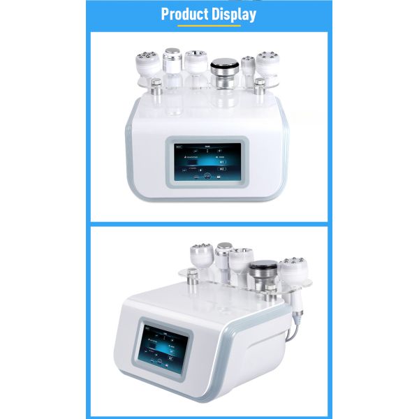 Portable RF Vacuum Cavitation Machine 6 Handles Body Slimming Lipo Laser 80K