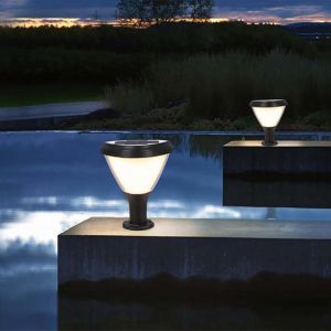 Modern Led Fence Deck Light Lantern Column Lamp for Patio Garden Decoration
