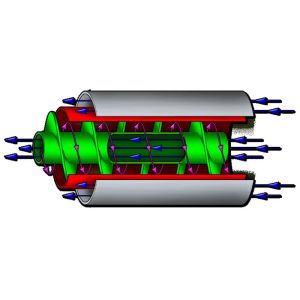Buy cheap OEM Custom Thermal Processing Heater Screw Drying Auger Hollow Flight Heating Screw Conveyor from wholesalers