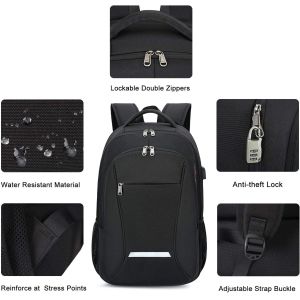 Buy cheap Travel Laptop Backpack, Business Backpack Anti-Theft with USB Charging Port Password Lock, Durable Water Resistant from wholesalers