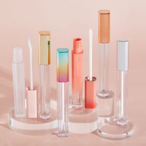 China DIY Rectangular Empty Lip Gloss Wand Tubes 6ml Screen Printing on sale