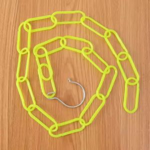 1.3m Length 23 Holes Colorful Plastic Chain Warning Chain for Wardrobe Hanging