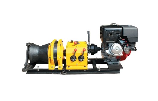 Speedy Shaft Drive Transmission Cable Winch Puller With Gasoline Honda GX390