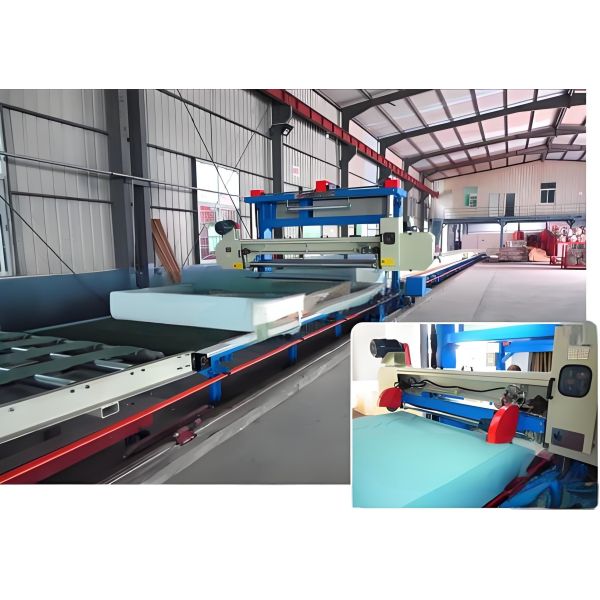 Buy cheap 1650mm Blade Length 7.5KW Horizontal Foam Cutting Machine With Mitsubishi Servo Motors PLC Control from wholesalers