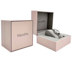 Buy cheap Pink ODM Custom Watch Packaging Box With Black Frame from wholesalers