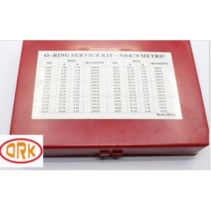 High Flexible Black Metric O Ring Kits , Automotive O Ring NBR 70 As568