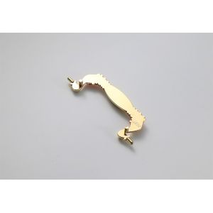 Buy cheap Golden + Red Paint Furniture Pulls Drawer Handle Pulls Lacquer Flower Shape from wholesalers