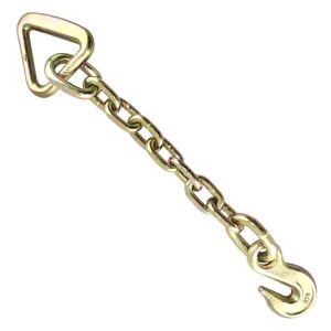 Buy cheap Yellow Zinc Plated High Strength G70 Transport Chain with Hook 20Mn2 Material from wholesalers