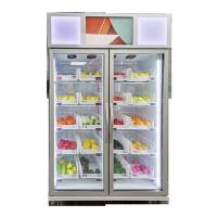 Buy cheap smart fridge vending machine with smart system sale vegetable fruit frozen food in the supermarket product