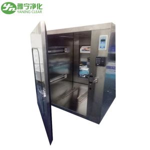 Static Cleanroom Pass Through Chambers Fingerprint Unlock With UV Sterilization