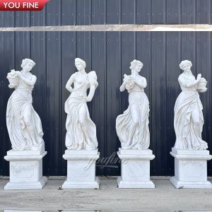 Buy cheap Decor Marble Four Season Custom Realsize Human Figure Sculpture from wholesalers