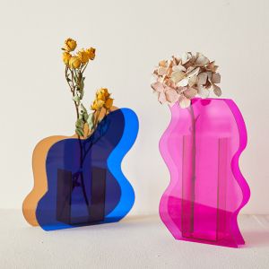 Buy cheap 5mm Thickness Modern Acrylic Flower Vase , custom Color Acrylic Stands For product