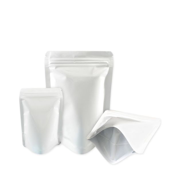 Quality Moisture Proof White CPP Mylar Smell Proof Bags for sale