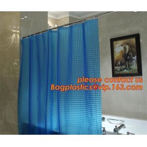 Eco-friendly Full Printed PEVA bath Shower Curtains, butterflies PEVA shower