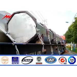 China 90ft 100ft 110ft Power Distribution Poles With Galvaniztion on sale