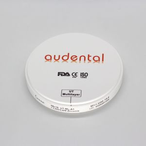 Buy cheap Utral 49% Translucency Multilayer Zirconia Block Round Disc Shaped from wholesalers