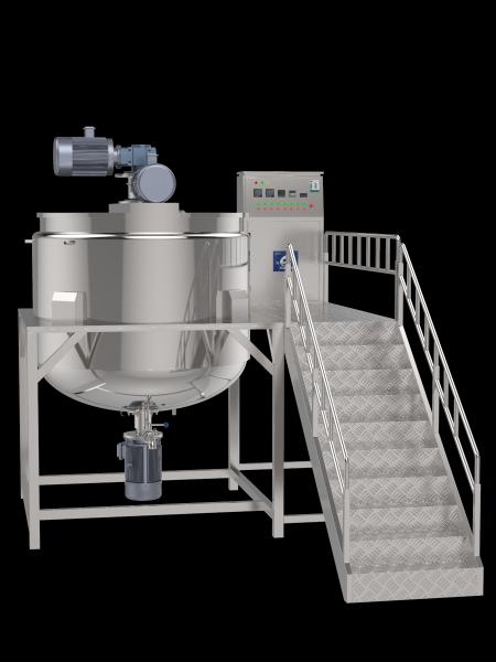 Vacuum Emulsifying Mixer Shampoo Soap Making Machine Homogenizing Mixing Tank