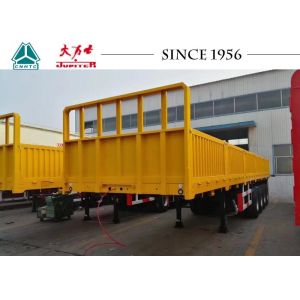 Buy cheap Custom Durable Flatbed Trailer Heavy Duty 4 Axle 500 Mm Side Wall Height from wholesalers