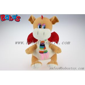 Buy cheap Lovely EN71 Approved Brown Plush Stuffed Dinosaur Toy With Scarf from wholesalers