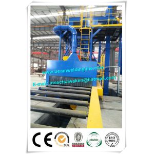 Roller Conveyor Steel Plate Shot Blasting Machine For Removing Rust